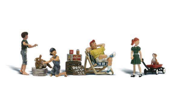 Dog Wash - Scenic Accents pkg (9) - A1905 : HO