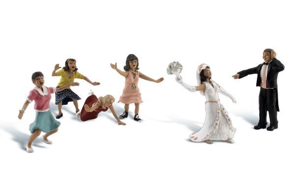 Wedding Bouquet Toss - Scenic Accents pkg (6) - A1932 : HO