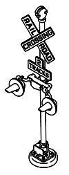 Grade Crossing Signal Kit w/LEDs (One Pair) - CS913 : HO