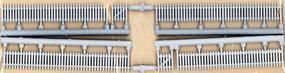 Clean White Picket Fence (2) - 705 : HO