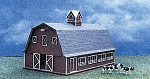 Laser Cut Wood Farm Kit-40009 : HO