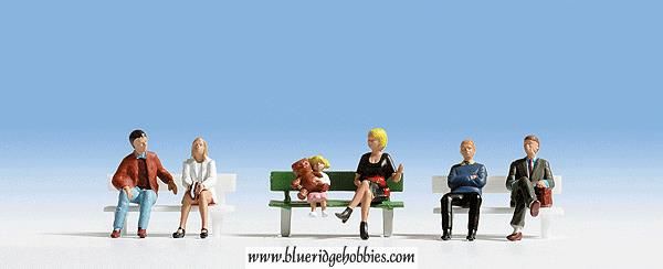 Sitting People/Bench Pkg (6/1) - 15530 : HO