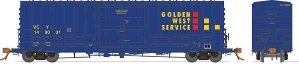 50' Class B-100-40 Plug-Door Boxcar Golden West - Ventura County - 137003A : HO