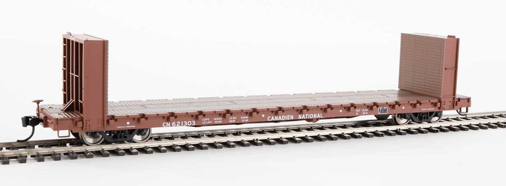 60' Pullman-Standard Bulkhead Flatcar (48 FT IL) Canadian National CN 621303 - 5801 : HO