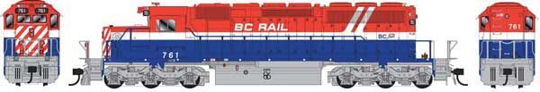 GMD SD40-2 British Columbia Railway BCR 761 DCC Ready - 25019 : HO