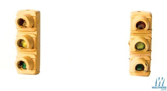 Single-Sided Hanging 1960s-Style Traffic Light 2-Pack - 4369 : HO