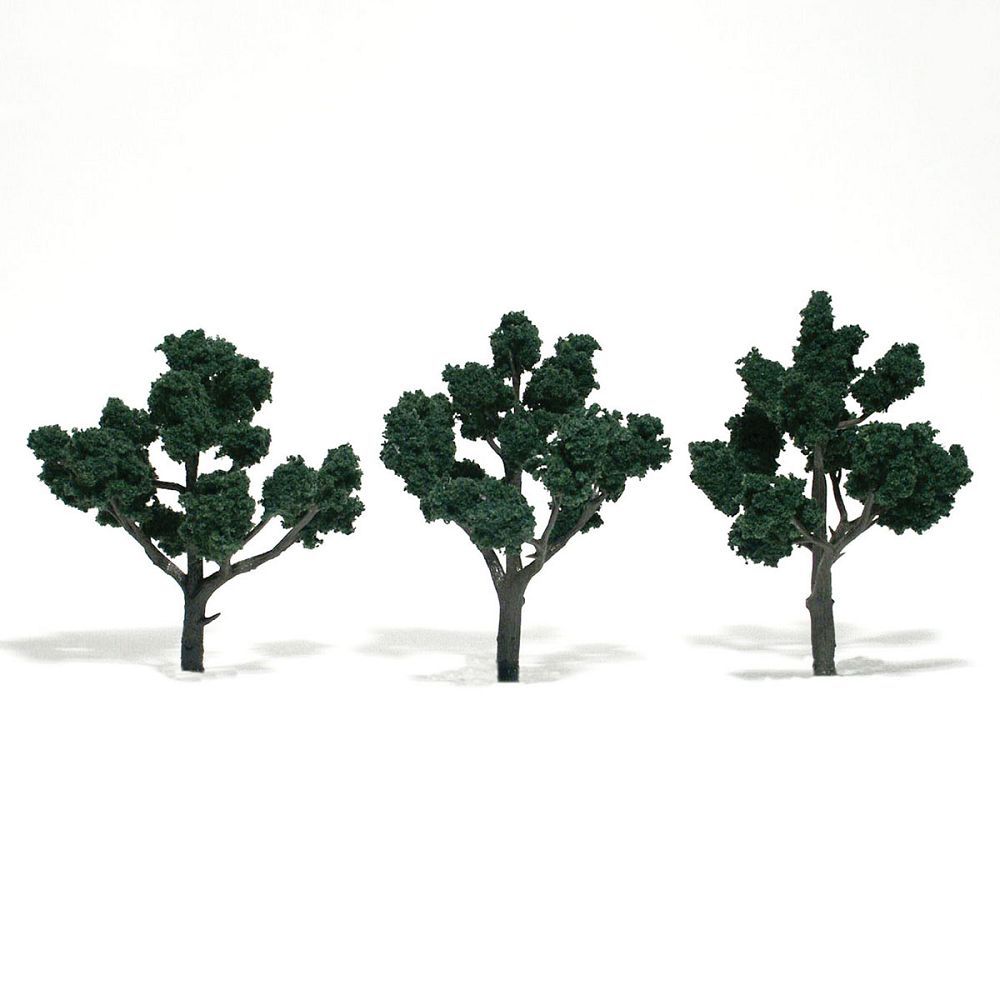Trees - Dark Green Deciduous - 4-5 Inch - TR1511