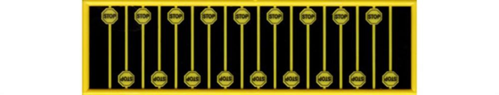 Early Yellow Stop Signs -- pkg(18)-2613 : N
