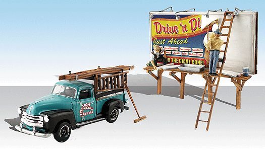 Sign Slingers Auto Scenes - AS5556 : HO