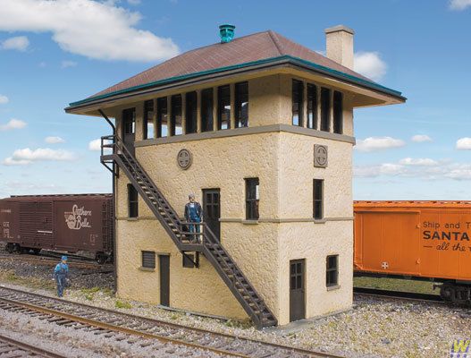ATSF Sante Fe Style Interlocking Tower Kit-2983 : HO