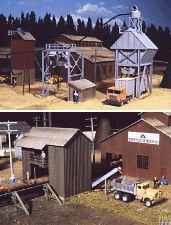 Sawmill Outbuildings Plastic Kit-3144 : HO