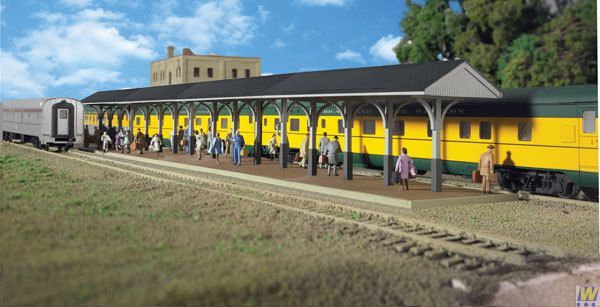 Wood Station Shed & Platform - Kit - 3188 : HO