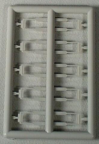 Straight Plastic Mirror Sets (Set of 5) - 50034 : HO