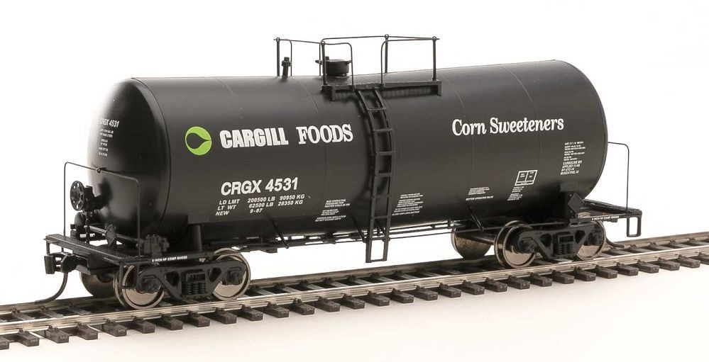 40' UTLX 16,000-Gal Funnel-Flow Tank Car Cargill Corn Sweetener CRGX 4531 - 100146 : HO