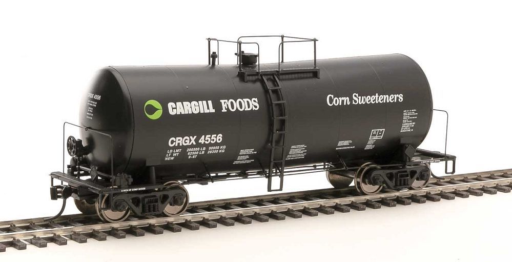40' UTLX 16,000-Gal Funnel-Flow Tank Car Cargill Corn Sweetener CRGX 4556 - 100147 : HO