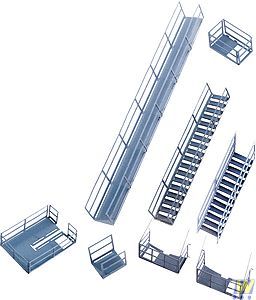 Platforms & Stairways, Photo-Etched Brass Kit - 2939 : HO
