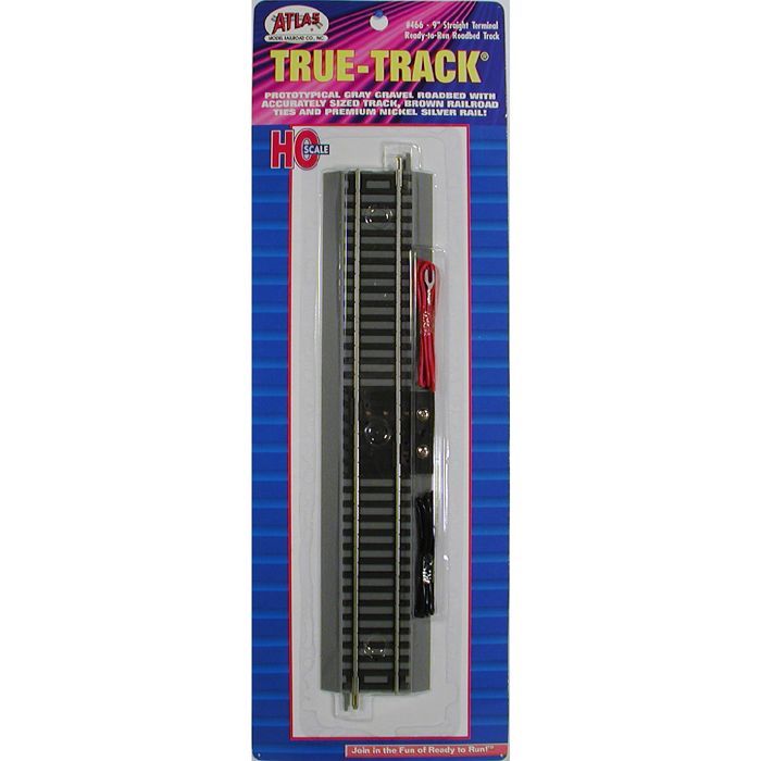 True-Track 9 Inch Terminal Track - 466 : HO