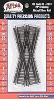 Code 83 Sectional Track 25 Degree Crossing Nickel Silver - 573 : HO