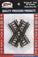 Code 83 Sectional Track 60 Degree Crossing Nickel Silver - 576 : HO