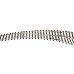 Code 83 Curved Turnout Right Hand Inside Radius 22 Inch Outside 30 Inch - 596 : HO