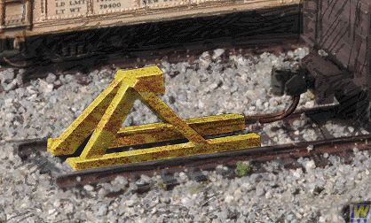 Track Bumper - Built-ups -- Yellow Pkg(5) - 2602 : N