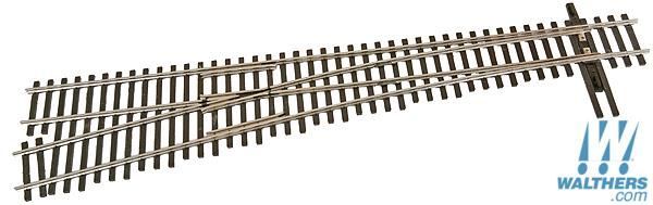 Code 83 Nickel Silver DCC Friendly #6 Turnout -- Left Hand-83017 : HO