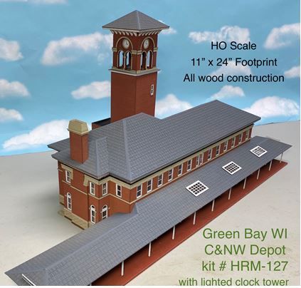 Green Bay WI C&NW Depot Kit - 127 : HO