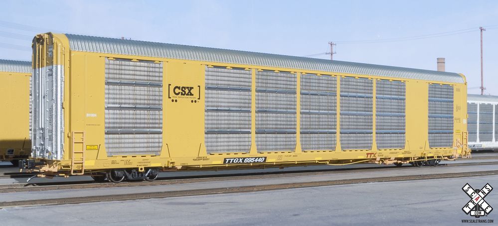 Gunderson Multi-Max Autorack, CSX/TTGX 695530 Boxcar Logo (R1) - SXT32144 : HO