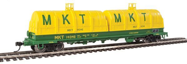 50' Evans Cushion Coil Car - Missouri-Kansas-Texas MKT 14046 - glass-fiber hoods - 105231 : HO