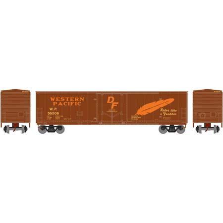 50' Youngstown Plug Door Box Car Western Pacific WP 56008 - 76132 : HO