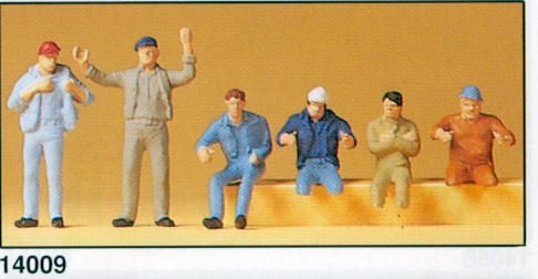 Truckers Figures (Standing, Sitting, No Legs)-14009 : HO