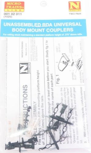 Universal Reverse Draft Angle Body Mount Couplers 1025 Kit - 00102011 : N