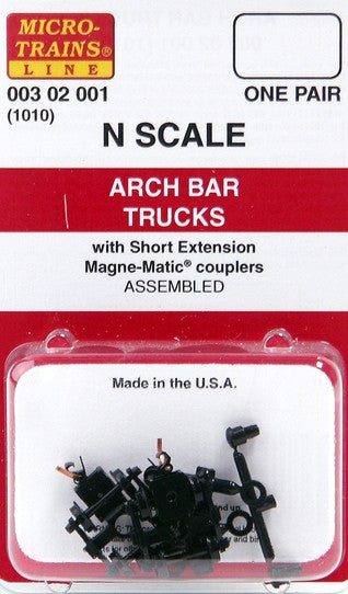 Arch Bar Trucks Short Extension Freight Car Trucks - 00310001 : N