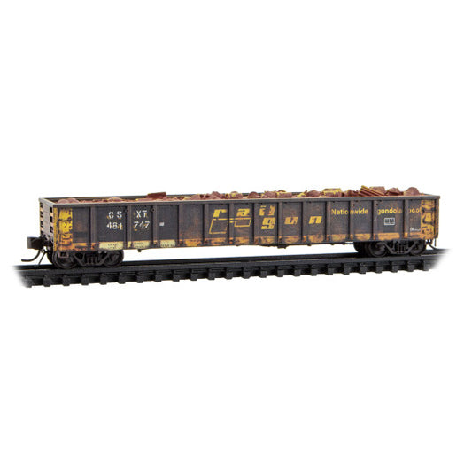52'6" Greenville 2494 Mill Gondola, Weathered CSX ex-Railgon Rd# 481747 - 170144050 : N