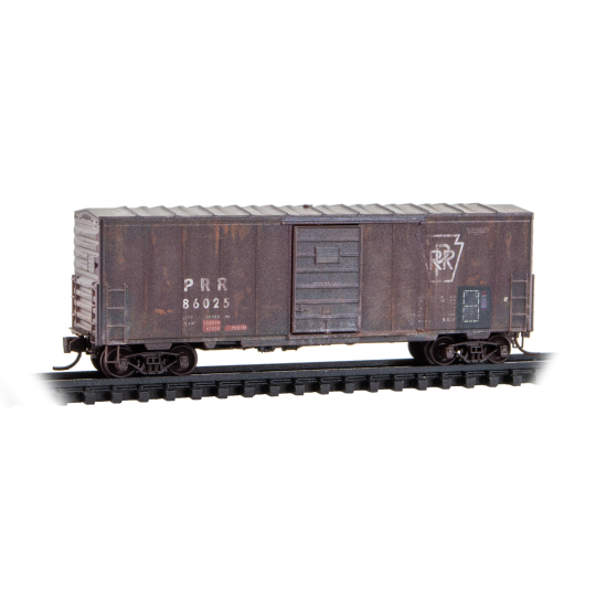 40' Standard Boxcar Weathered Pennsylvania #86025 - 024144620 : N