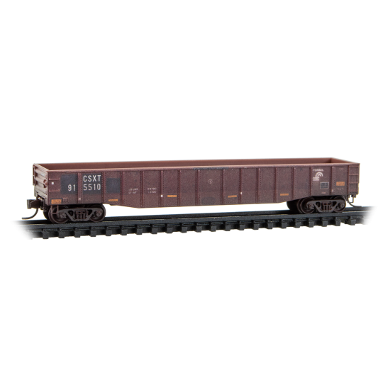 50’ Steel Side, 15 Panel, Fixed End Gondola, Fishbelly Sides CSXT/NS Family Tree & Beyond Weathered 2-Pack - 983102293 : N