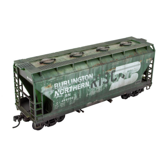 ACF 2 -Bay Covered Hopper Weathered Burlington Northern ex-SLSF Rd# 419256 - 220010008 : HO