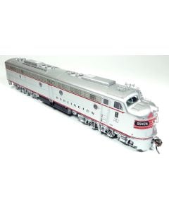 EMD E8A - Chicago, Burlington & Quincy 9945A (silver, red) w/ESU Loksound Sound  DCC - 28506 : HO