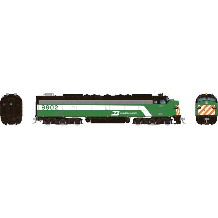 HO EMD E8A w/HEP (DC/DCC/Sound): Burlington Northern #9915 - 28812 : HO