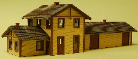 Freight Depot Laser Cut Wood Kit-3021 : N