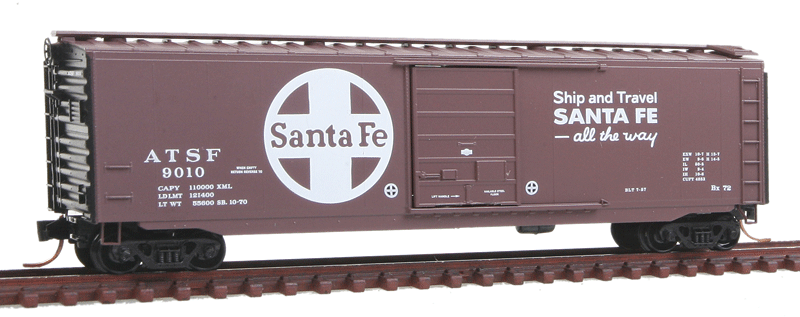 50 FT Standard Boxcar Santa Fe ATSF 9010 - 03100420 : N
