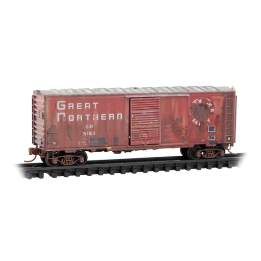 40' Standard Boxcar Weathered Great Northern #5169 - 073144360 : N