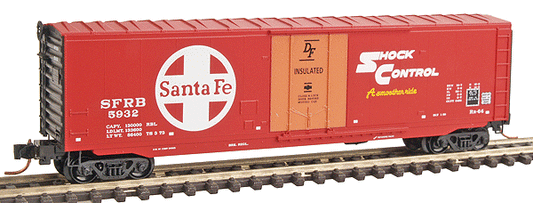 50 FT Standard Plug Door Boxcar Atchison, Topeka & Santa Fe SFRB 5932 - 03800450 : N