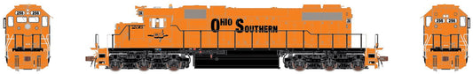 EMD SD38-2 Locomotive, Ohio Southern DC/DCC Ready, OS #256 - HFL504001 : HO