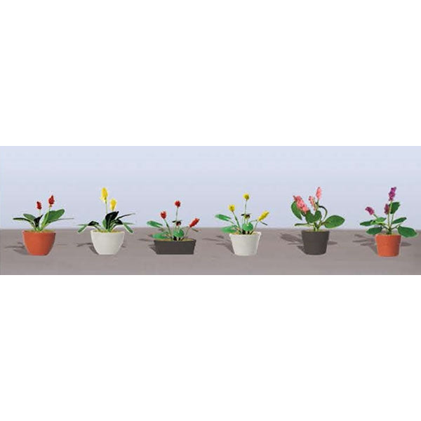 Assorted Potted Flower Plants 3 -- Set #4 Pkg(6) - 95569 : HO