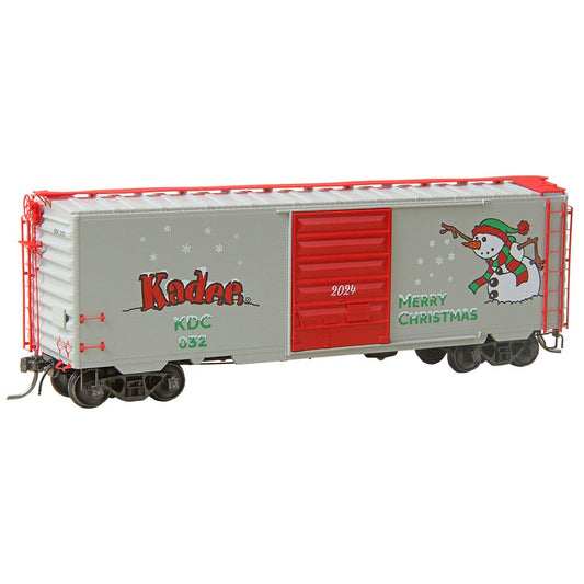 HO Scale 2024 Kadee Christmas Car KDC #032 - RTR 40' PS-1 Boxcar - 6932 : HO