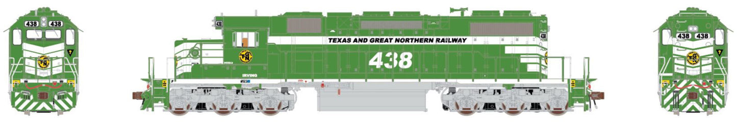 EMD SD38-2 Locomotive, Texas and Great Northern DC/DCC Ready, TGN #438 - HFL506001 : HO