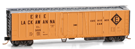 51 FT 3-3/4 Inch Rib Side Mechanical Reefer Erie Lackawanna El 5029 - 07000020 : N