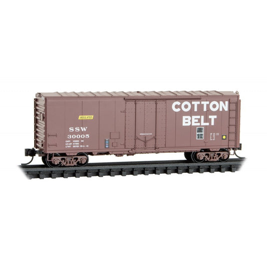 40 FT Plug Door Boxcar w/o Roofwalk Cotton Belt SSW 30005 - 07400200 : N