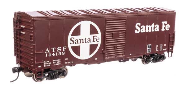 40 FT AAR Modernized 1948 Boxcar Santa Fe ATSF 144139 - 1204 : HO